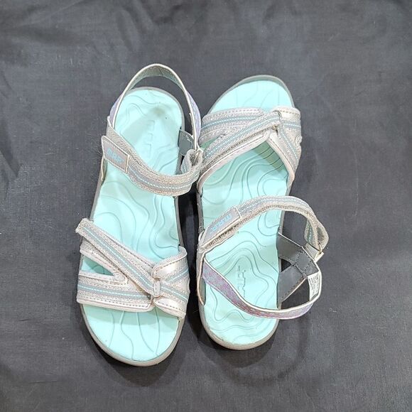 MAP CARMI VELCRO STRAP CLOSURE GIRL  OPEN TOE SANDAL - Picture 4 of 12